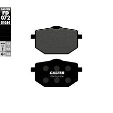 GALFER КОЛОДКИ ДИСКОВІ ТОРМОЗНІ KH118 POLMETALICZNE YAMAHA XT600 '87-'88, XT 600Z TRNERE '89-, TT 600 ПЕРІД