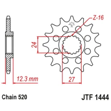 JT ЗІРОЧКА ПЕРІД 2310 17 SUZUKI GSXR 1000 '17-20' (231017JT) (LANC. 520) КОНВЕРСІЯ