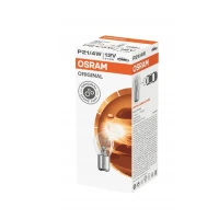 OSRAM ЛАМПОЧКА 12V P21/4W BAZ15D 1 ШТУКА (КОЛІР БІЛИЙ СТІКЛО)
