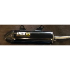 HGS ГЛУШНИК ЧОРНИЙ WITH КАРБОНОВОГО КІНЕЦЬ ПРОБКОЮ 2T RACING KTM SX250/300 23-.. TC250 23-..