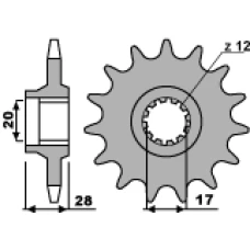ПЕРЕДНЯ ЗІРКА PBR CHT 556 13 18NC (LANC. 520)