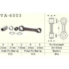 VESRAH ШАТУН YAMAHA YZ 250 (YZ250) '83-'89 (VA6003) (MADE IN JAPAN)