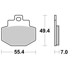 SBS BRAKEPADS КЕРАМІЧНІ (772HF)