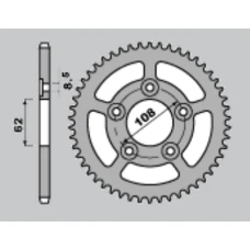 CHT ЗІРОЧКА ЗАД 714 39 APRILIA RS 125 93-05 (701-39) (JTR701.390