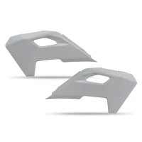 UFO 2024/01 КРИШКИ РАДІАТОРА HUSQVARNA TC 125 / 250 '23-'24, TE 150 / 250 / 300 '24, FC / TX / FX / FE 300 / 350 / 450 / 501 '24, КОЛІР СІРИЙ