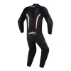 ALPINESTARS ШКІРА SUIT 1PCS GP FORCE V2 BLACK\/WHITE\/FLUO ЧЕРВОНА, 54 - зображення 1