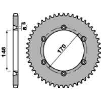 PBR ЗІРОЧКА ЗАД 4360 47 C45 SUZUKI DR 800 BIG 99-00, DR800 (SR43B) (91-93) (JTR828.47) (LANC. 525)