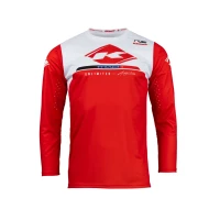 KENNY RACING СОРОЧКА CROSS/ENDURO МОДЕЛЬ TRACK RAW RED КОЛІР CZERWONY/BIALY РОЗМІР M