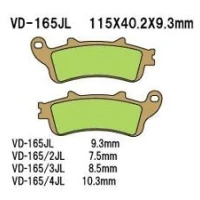 VESRAH КОЛОДКИ ДИСКОВІ ТОРМОЗНІ KH261/KH281 SPIEK METALICZNY (КОЛІР ЗОЛОТИЙ) (MADE IN JAPAN)