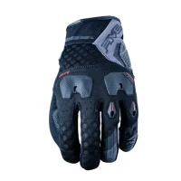 FIVE GLOVES РУКАВИЦІ SKORZANO-TEKSTYLNE TFX3 AIRFLOW КОЛІР ЧОРНИЙ/СІРИЙ РОЗМІР 9 (M)