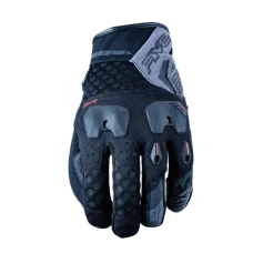 FIVE GLOVES РУКАВИЦІ SKORZANO-TEKSTYLNE TFX3 AIRFLOW КОЛІР ЧОРНИЙ/СІРИЙ РОЗМІР 9 (M)
