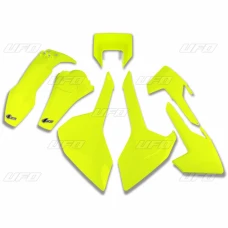 UFO КОМПЛЕКТ ПЛАСТІКОВ HUSQVARNA TX/TE/FE '17-'19 Z ЗАХИСТ ФАРИ КОЛІР ЖОВТИЙ FLUO (HU621DFLU)