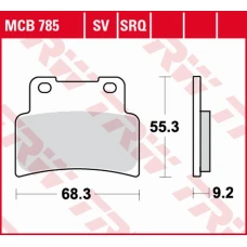 TRW LUCAS ZF КОЛОДКИ ДИСКОВІ ТОРМОЗНІ KH432 SINTER TRACK APRILIA RS 125 '07-'13, SL 750 SHIVER/DROSODURO '07-'17, NA 850 MANA '07-'16, SL 900 SHIVER, SMV 900 DROSODURO '17-, YAMAHA MT 125, YZF 125R '14-, ПЕРІД