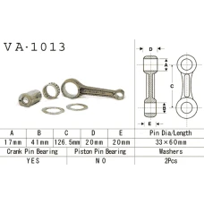 VESRAH ШАТУН HONDA TRX 250X '87-'92 (VA1013) 4T (MADE IN JAPAN)