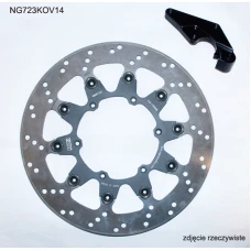 NG ДИСК ТОРМОЗНИЙ ПЕРІД Z ADAPTEREM OVERSIZE (320X118X5) YAMAHA YZF 450 '08-'15' (NG723K14)
