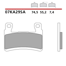 BREMBO 2026/03 КОЛОДКИ ДИСКОВІ ТОРМОЗНІ KH265 / KH296 SINTER SA (SPIEK METALICZNY) ПЕРІД (ECE R90)