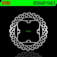 NG ДИСК ТОРМОЗНИЙ ЗАД KAWASAKI Z750/800/1000 '07-'16, ZZR 1400 '06-'15 (250X110X5,5) (4X10,5MM) WAVE