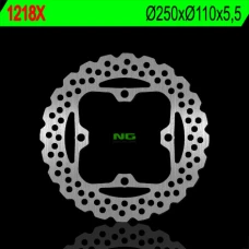 NG ДИСК ТОРМОЗНИЙ ЗАД KAWASAKI Z750/800/1000 '07-'16, ZZR 1400 '06-'15 (250X110X5,5) (4X10,5MM) WAVE