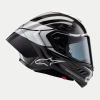 ALPINESTARS ШОЛОМ SUPERTECH R10 ЕЛЕМЕНТ BLACK\/CARB\/SILVER L - зображення 5