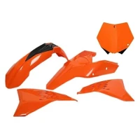 UFO КОМПЛЕКТ ПЛАСТІКОВ KTM SX 85 '13-17 КОЛІР OEM '13-'14 (КОЛІР ПОМАРАНЧ) (KT514E999)