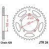 ЗАДНЯ ЗІРКА JR 3565M 55 APRILIA 50RX '98-'05, 50SM '03-'06 (3565M55JT) (LANC. 420) - зображення 1