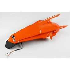 UFO КРИЛО ЗАД KTM EXC 125/150/250/300, EXC-F 250/350/450/500 '17-19, КОЛІР КОЛІР ПОМАРАНЧ ( ENDURO Z ПЛАФОН СВІТОДІОД  СВІТОДІОД  LED )