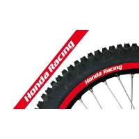 BLACKBIRD КОМПЛЕКТ НАЛІПОК (OKLEIN) NA ДИСКИ HONDA RACING КОЛІР ЧЕРВОНИЙ