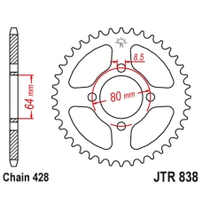 ЗАДНЯ ЗІРКА JR 838 35 YAMAHA RS 125 '75, (83835JT) (LANC. 428)
