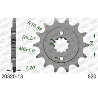 AFAM 2026/04 ШЕСТЕРНЯ ПЕРІД 2067 13 HONDA CBF 250, XR 250R (JTF1321.13) (LANC. 520)