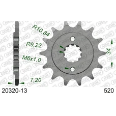 AFAM 2026/04 ШЕСТЕРНЯ ПЕРІД 2067 13 HONDA CBF 250, XR 250R (JTF1321.13) (LANC. 520)