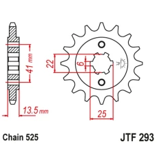 JT ЗІРОЧКА ПЕРІД 293 14 HONDA XL 600V '87-'88 (PD06) (29314JT) (LANC. 525) (-1)