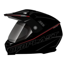 UFO 2023/07 ШОЛОМ ARIES OFFROAD / DUAL / TOURER / CROSSOVER Z СТІКЛО, DASZKIEM I БЛЕНДА ПРОТИСОНЯЧНИЙ КОЛІР ЧОРНИЙ РОЗМІР XL - UFO KOLEKCJA 2024