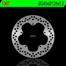 NG ДИСК ТОРМОЗНИЙ ЗАД PIAGGIO X10 125/350/500 12-17 (240X128X5MM) (5X6,5MM)