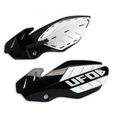 UFO КРИШКИ RAK (РУЧКА) FLAME HUSQVARNA TC 250 '14-'16, TE 250/300 '14-'16, FC '14-'15, FE '14-'16 КОЛІР CZARNY/BIALY (Z КРІПЛЕННЯМИ)