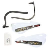 ACCEL КРИШКИ RAK (РУЧКА) Z КРІПЛЕННЯМ АЛЮМІНІЙ ATV (22+28MM) (ALU-CZARNY, PLASTIK-BIALY)