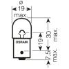 OSRAM ЛАМПОЧКА 12V 5W BA15S R5W 1 ШТУКА (КОЛІР БІЛИЙ СТІКЛО) - зображення 2