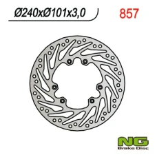 NG ДИСК ТОРМОЗНИЙ ПЕРІД HONDA CR 125/250, CRF 250/450 02-14 (240X101X3) ТУРБІНА