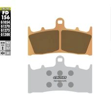 ГАЛЬМІВНІ КОЛОДКИ ДИСКОВІ GALFER МЕТАЛОКЕРАМІЧНІ (SINTERED) KH188 (ЗОЛОТИЙ) FD156G1375