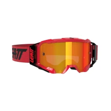LEATT (2022/2023) ОКУЛЯРИ VELOCITY 5.5 IRIZ GOGGLE RED LENS RED 28% - КОЛІР ЧЕРВОНИЙ/ЧОРНИЙ ХВІРТКА LUSTRZANA ЧЕРВОНА