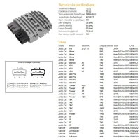 DZE РЕГУЛЯТОР НАПРУГИ CAN-AM 400/500/650/800/1000, HONDA TRX500/650/680, KAWASAKI KVF750 12-13, POLARIS 400/500/550/570/800/900, MOSFET (50A) (ESR592)