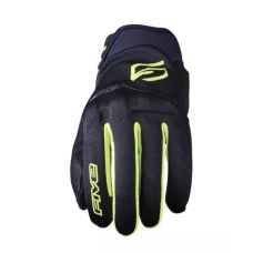 FIVE GLOVES РУКАВИЦІ TEKSTYLNE GLOBE EVO КОЛІР  ЧОРНИЙ/ЖОВТИЙFLUO РОЗМІР 8 (S)