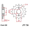 ПЕРЕДНЯ ЗІРКА JR CHT 490 16 DUCATI MONSTER 600\/750\/900 (49016JT) (LANC. 520) - зображення 1