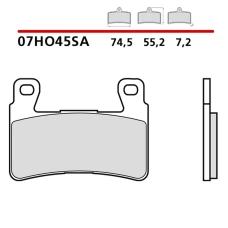 BREMBO 2026/03 КОЛОДКИ ДИСКОВІ ТОРМОЗНІ KH265 / KH296 SINTER SA (SPIEK METALICZNY) ПЕРІД (ECE R90)