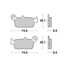 SBS BRAKEPADS КЕРАМІЧНІ (604HF)