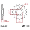 ПЕРЕДНЯ ЗІРКА JR CHT 2061 13 KAWASAKI KSF 250 '87-'04, KEF 300 '95-'03 (206113JT) (LANC. 520) - зображення 1