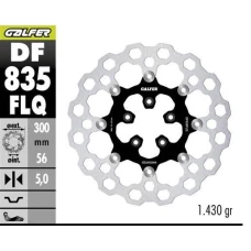 GALFER ДИСК ТОРМОЗНИЙ ПЕРІД HARLEY-DAVIDSON (300X56X5) PLYWAJACA (CUBIQ)
