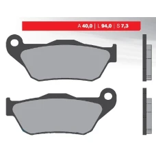 BRENTA КОЛОДКИ ДИСКОВІ ТОРМОЗНІ KH430 YAMAHA YP 125R X-MAX`06-09, XP 250R`05-09, MBK, ПЕРІД (FT 3080)