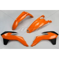 UFO КОМПЛЕКТ ПЛАСТІКОВ KTM EXC '14-'16, КОЛІР OEM '14 (ОРАНЖЕВИЙ/ЧОРНИЙ) (KT516E999)
