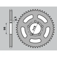 PBR ШЕСТЕРНЯ ЗАД 893 60 C45 KTM SX 60/65 (LANC.420) (JTR894.60)