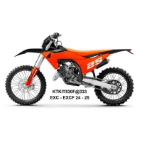 UFO 2025/04 КОМПЛЕКТ ПЛАСТІКОВ (ПОВНИЙ KIT) Z OSLONAMI ТЕЛЕСКОПІЧНИЙ (АМОРТИЗАТОРІВ) KTM EXC 150 / 250 / 300 TBI '24-'25, EXC-F 250 / 350 / 450 / 500 '24-'25 КОЛІР ЧОРНИЙ  / КОЛІР ПОМАРАНЧ